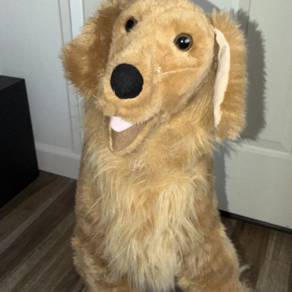 Melissa & Doug Life Size Golden Retriever Plush Dog Large Stuffed Animal